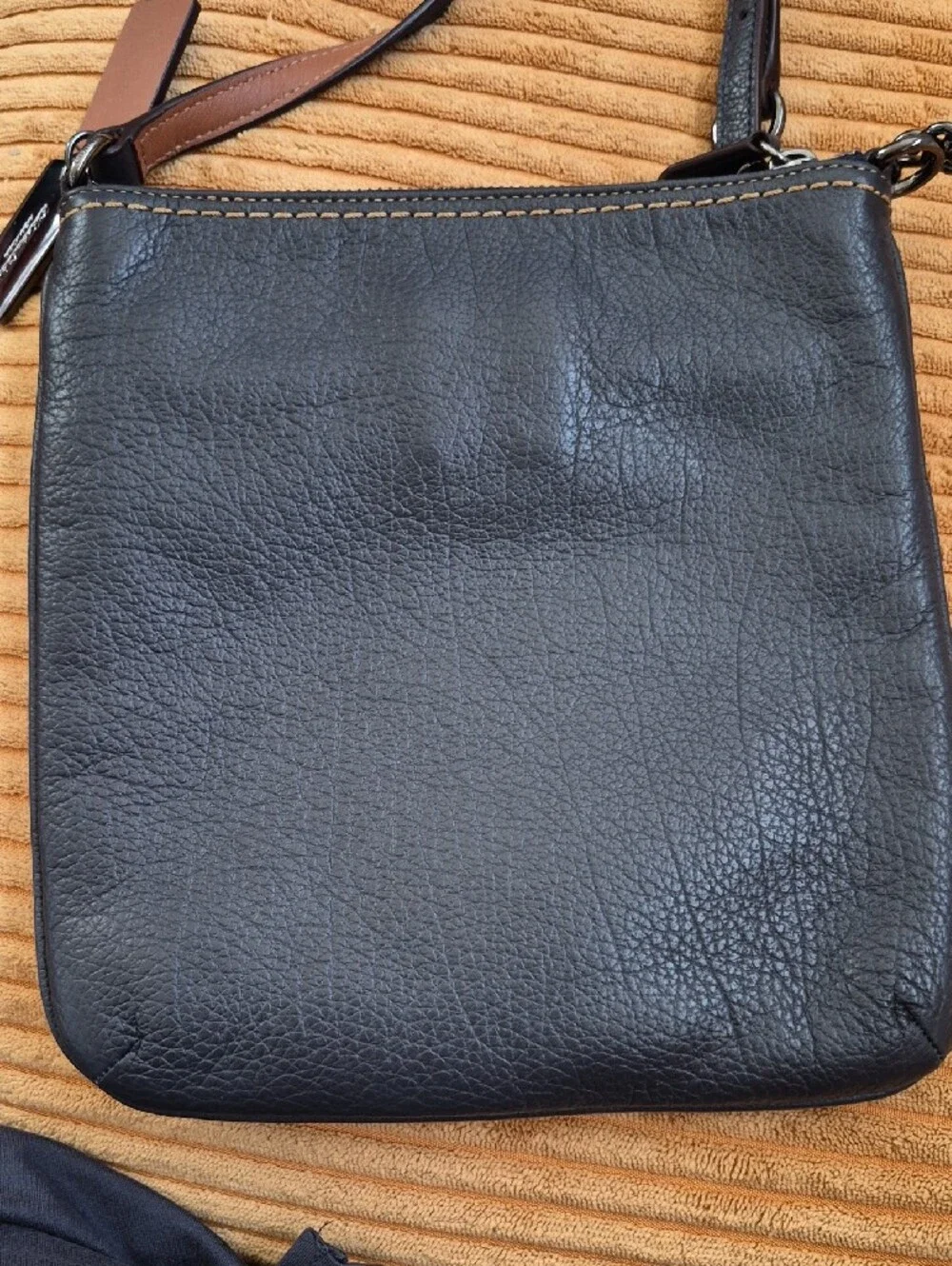 Coach Denim Swagger Y2k Swigpack Crossbody W/Brown Adj. Strap Nwot